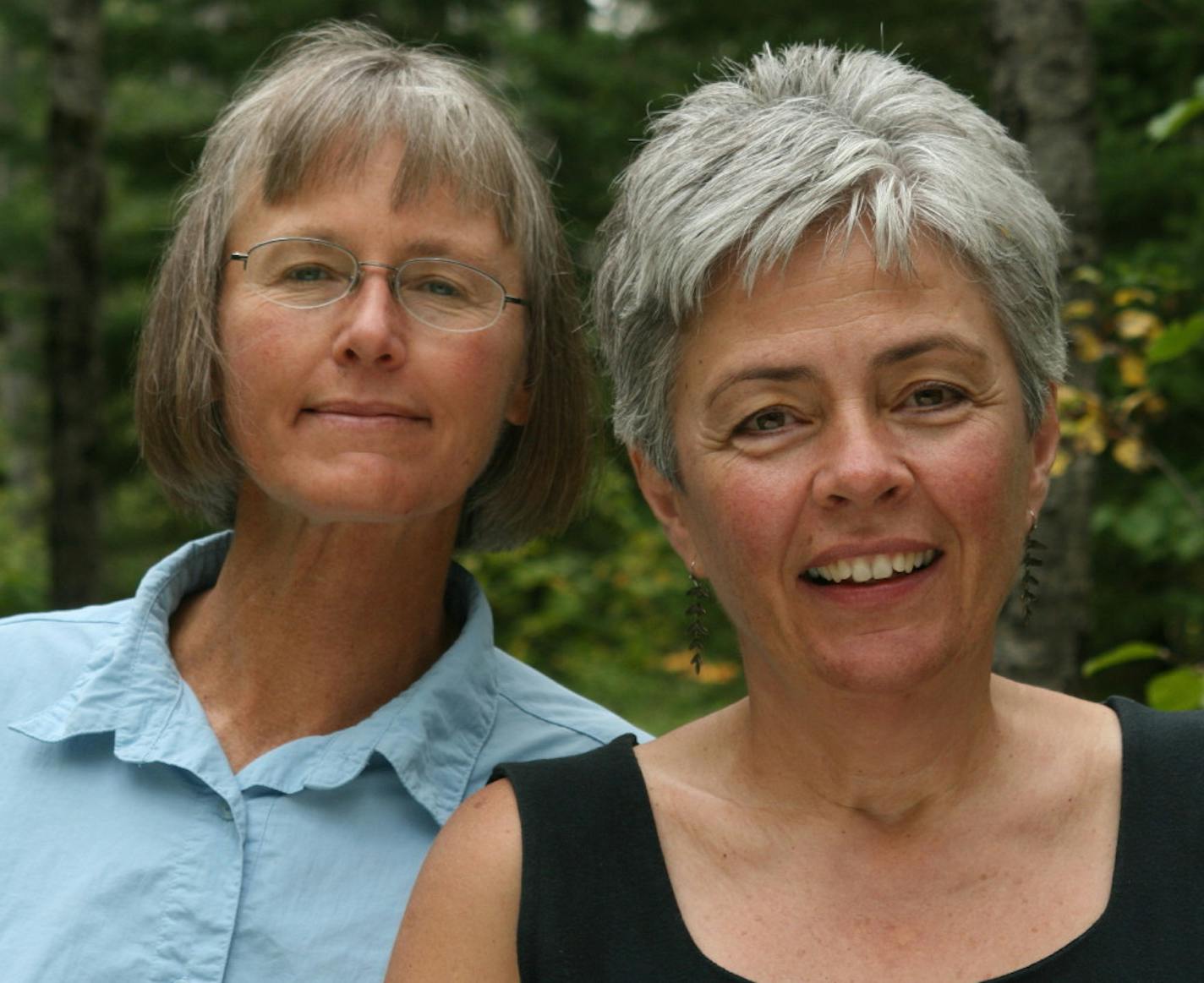 "North Shore" authors Chel Anderson, left, and Adelheid Fischer