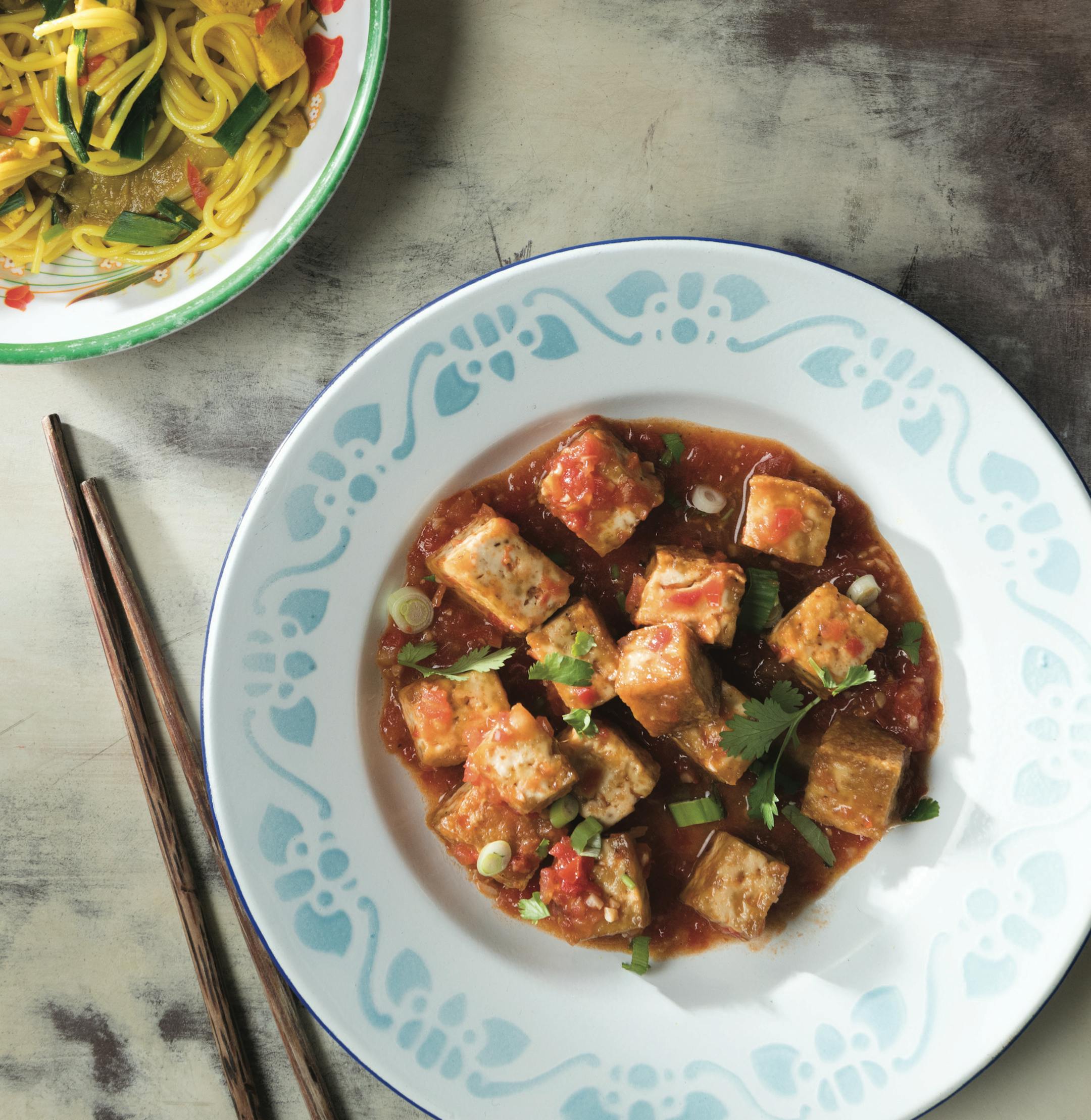 Tofu With Fresh Tomato Sauce from "Vegetarian Viêt Nam" by Cameron Stauch.