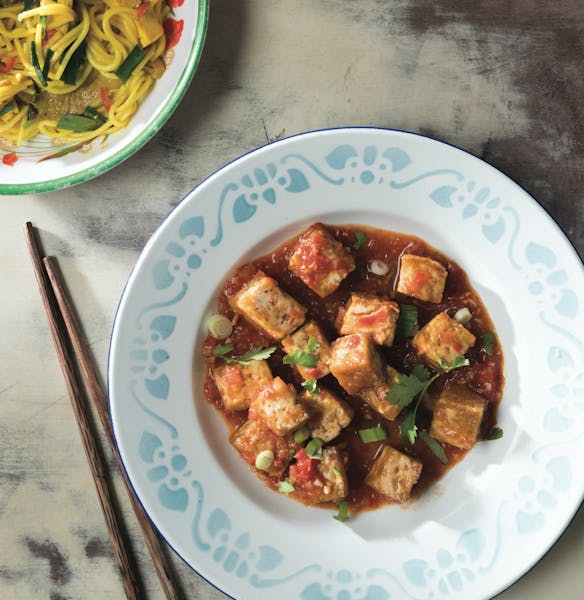 Tofu With Fresh Tomato Sauce from "Vegetarian Viêt Nam" by Cameron Stauch.