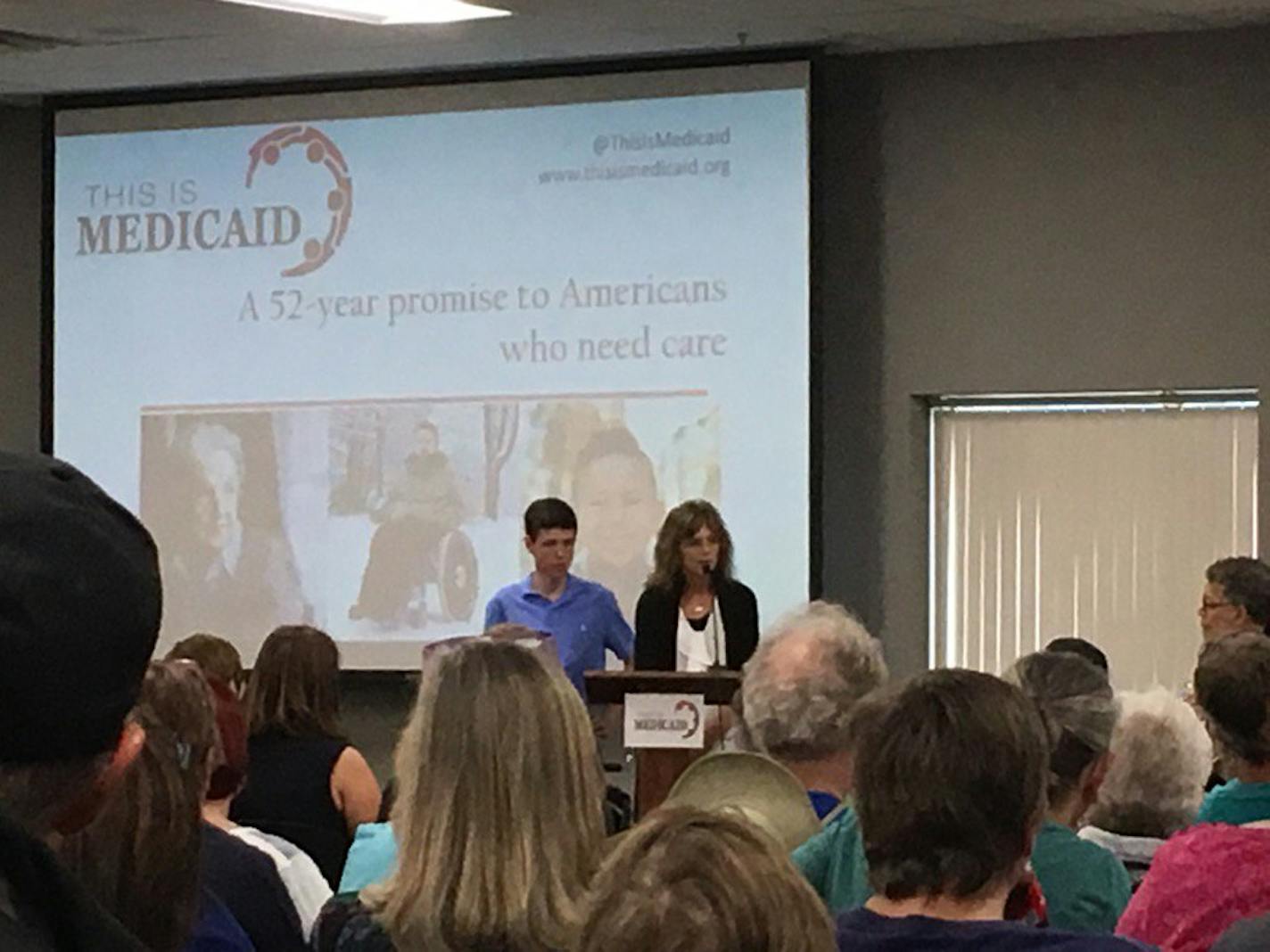 "Without Medicaid, I don't know where Brandon would be today," a parent of a child with special needs said at Saturday's community forum in Burnsville, which included Sen. Al Franken.