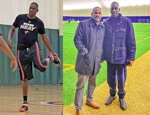 Former Gophers star Willie Burton is back to playing basketball while getting involved in initiatives in Minnesota with people such as Tony Sanneh (at