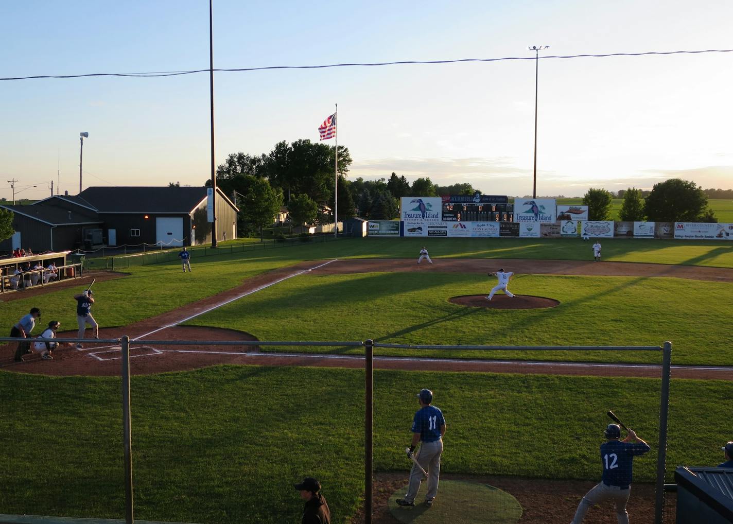 Jack Ruhr Field in Miesville looks much as it did when it opened in 1961. Night games began in 1994.