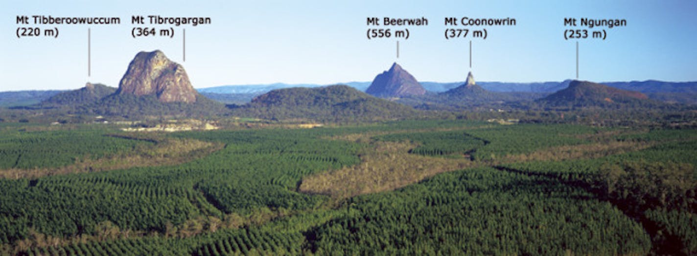 Photo taken from website: http://www.derm.qld.gov.au/parks/glass-house-mountains/about.html