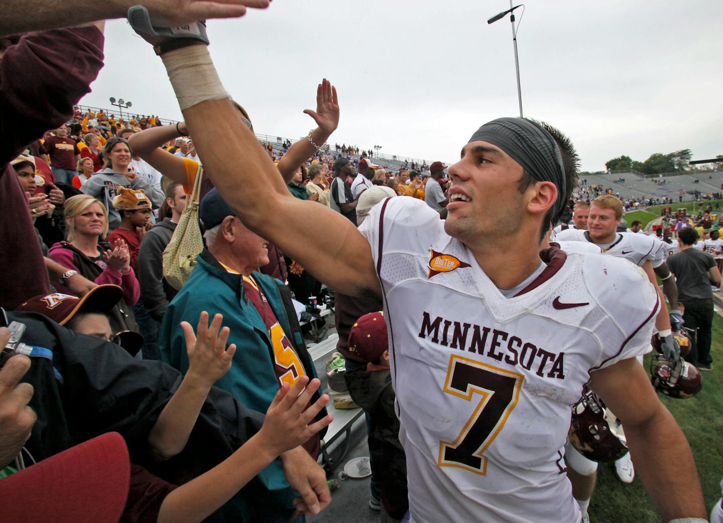 Former Gophers receiver Eric Decker is proof that a Minnesota kid unheralded by national recruiting services can stay in Minnesota and use the program as a trampoline to the NFL.