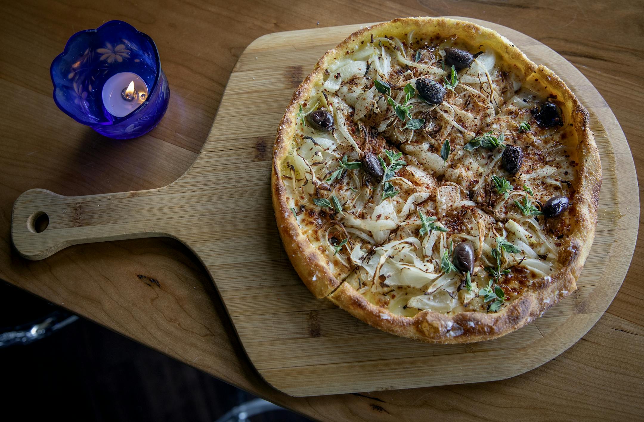 Boludo's Fugazzetta Pizza photographed Thursday, March 7, 2019 in Minneapolis, MN.