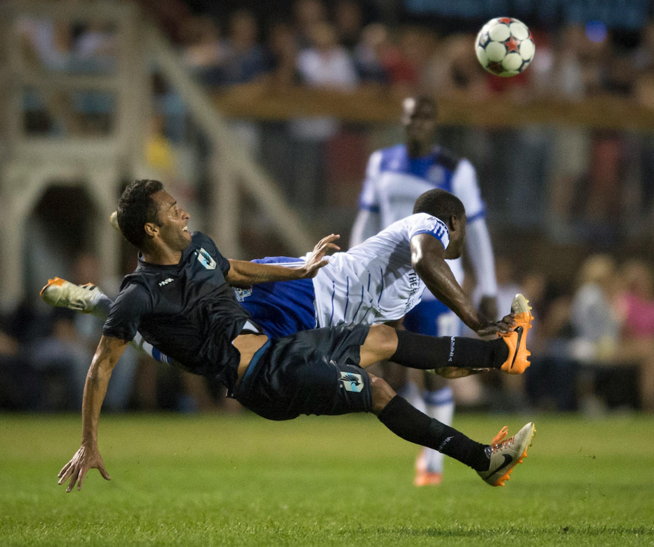 Minnesota midfielder Ibson (8) in action during a game last season.