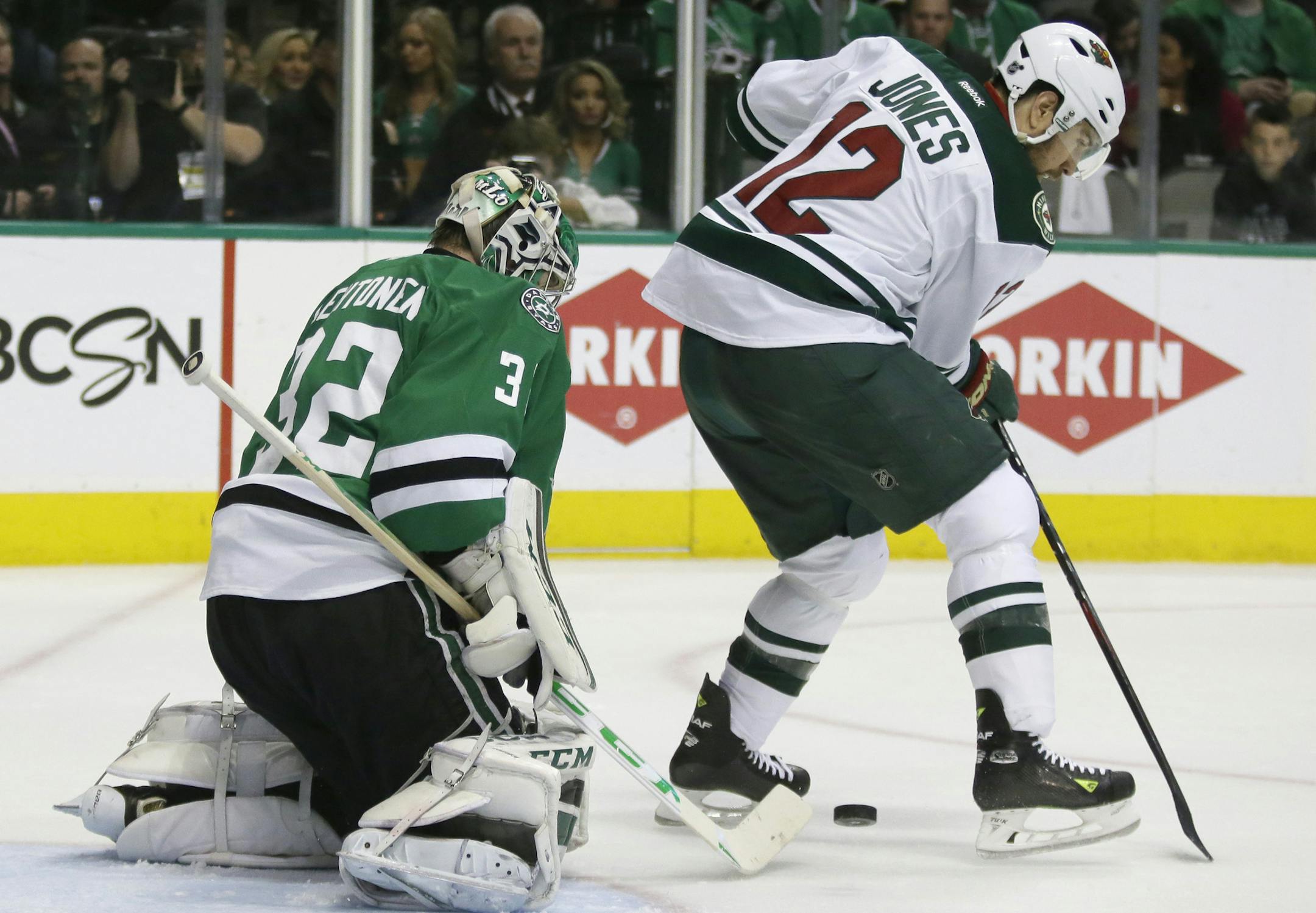 Outside a late-game flurry by the Wild in Game 2, Dallas goaltender Kari Lehtonen has not been tested often. Lehtonen has stopped 47 of 48 shots in the series, and he is 8-1 since March 17.
