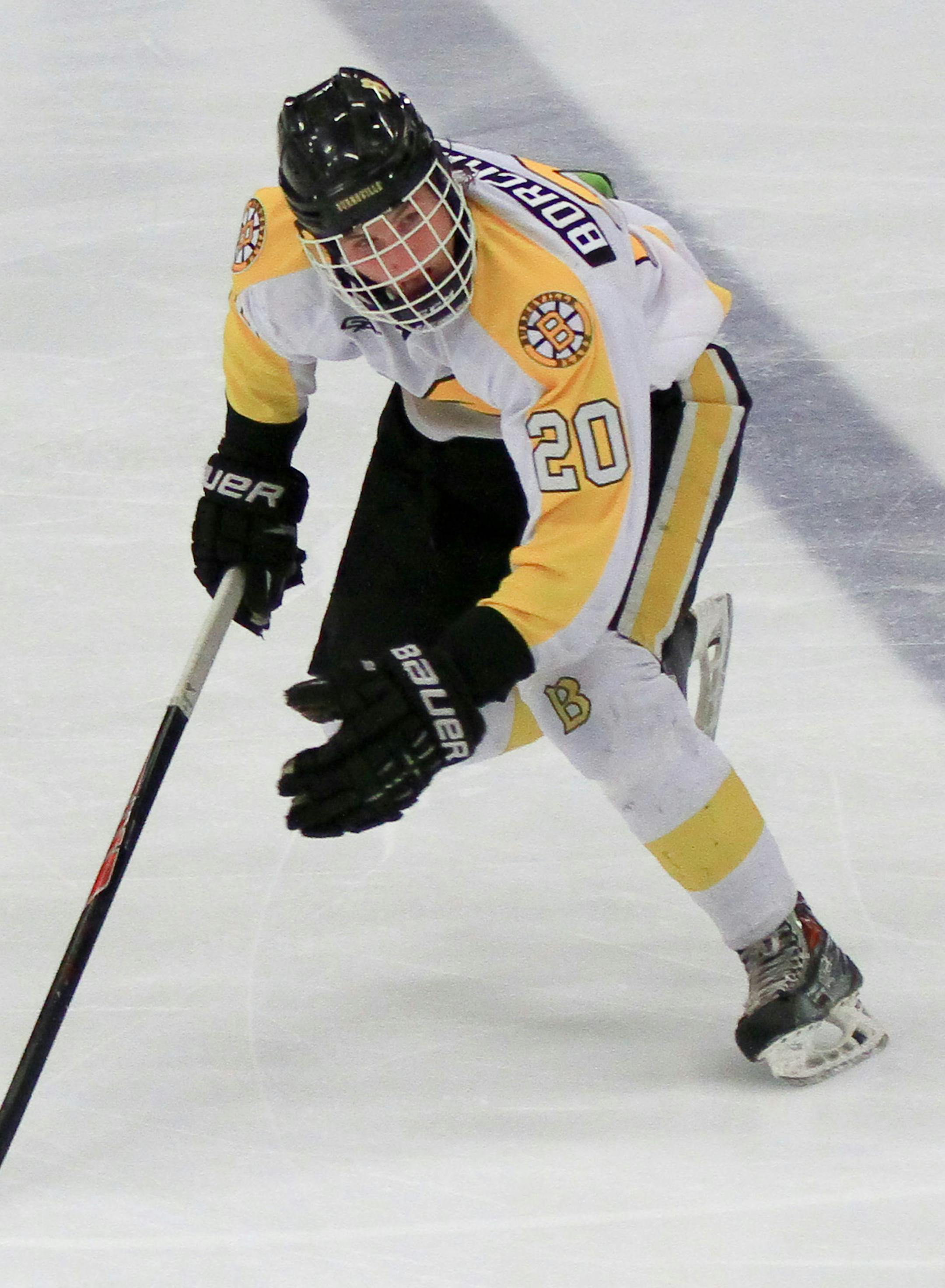 Cole Borchardt has 11 goals and 13 assists this season. “He’s a very skilled player that sees the ice very well,” teammate Boeser said.