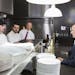 BEST NEW RESTAURANT -- "Italian Cuisine" Episode 101 -- Pictured: (l-r) Dustin Trani, Derek Restrepo, Igor Samoiloff, Tom Colicchio at DOMA -- (Photo 