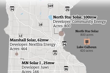 Large-scale solar projects for Xcel Energy