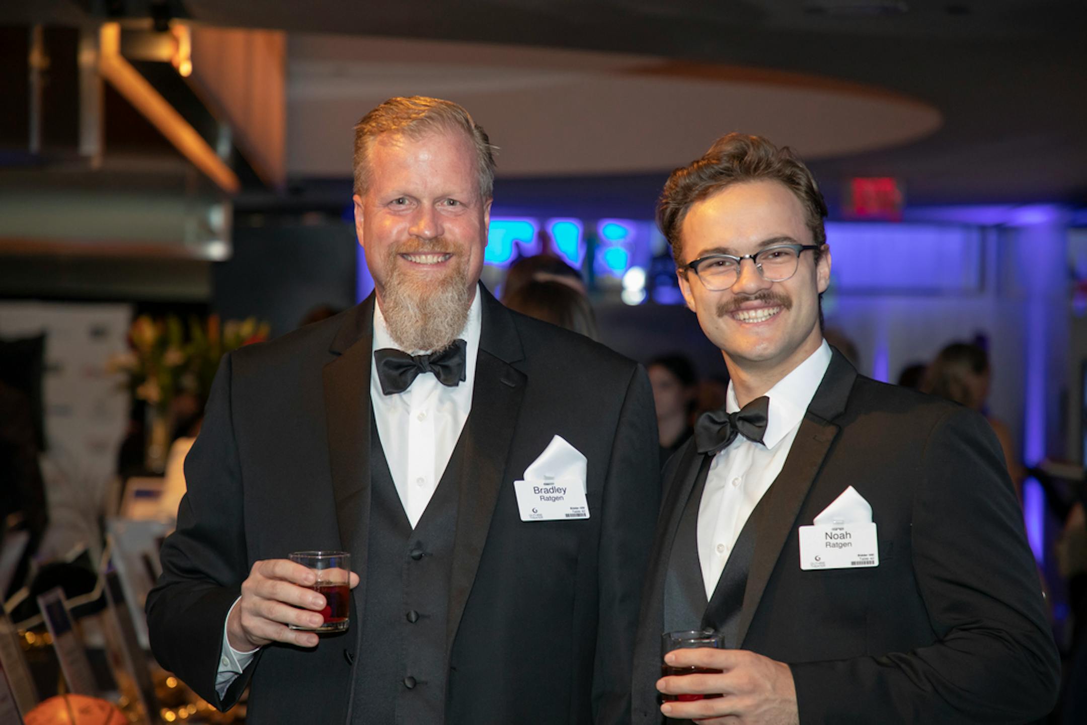 Brad and Noah Ratgen at the 2019 Guthrie Gala.