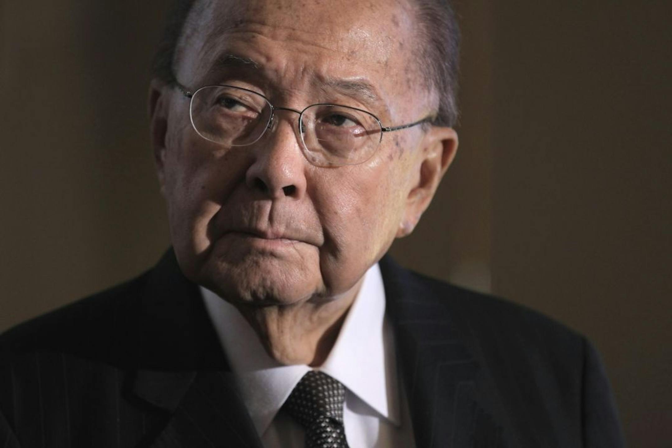 2011 file photo: Sen. Daniel Inouye, D-Hawaii, president pro temper of the Senate, and a recipient of the Medal of Honor, attends a ceremony on Capitol Hill in Washington.