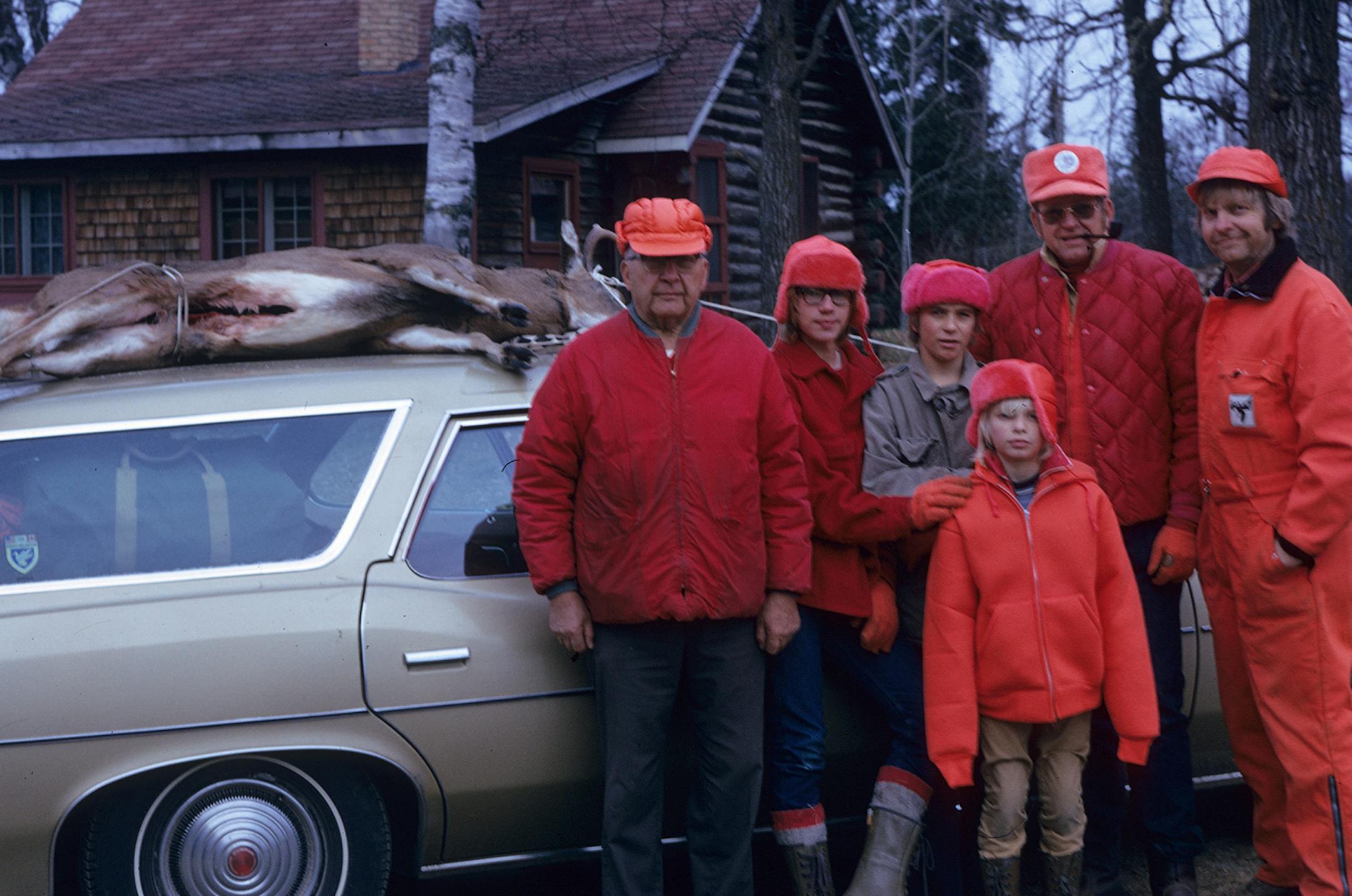 The Engwall family at deer camp in 1973, Craig Engwall's first. He was 10 and the youngest member of the camp.With him were his dad, grandpa, uncle, brother and cousin.