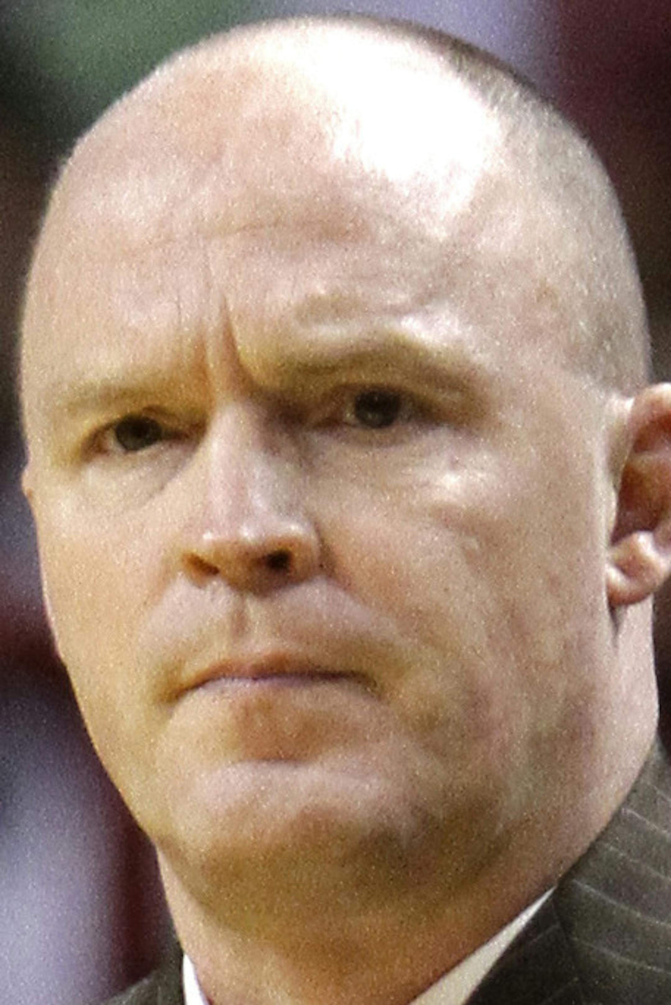 Milwaukee Bucks head coach Scott Skiles watches the final minutes of the first half of an NBA basketball game against the Miami Heat, Wednesday, Nov. 21, 2012, in Miami. The Heat won 113-106 in overtime. (AP Photo/Alan Diaz) ORG XMIT: AAA113