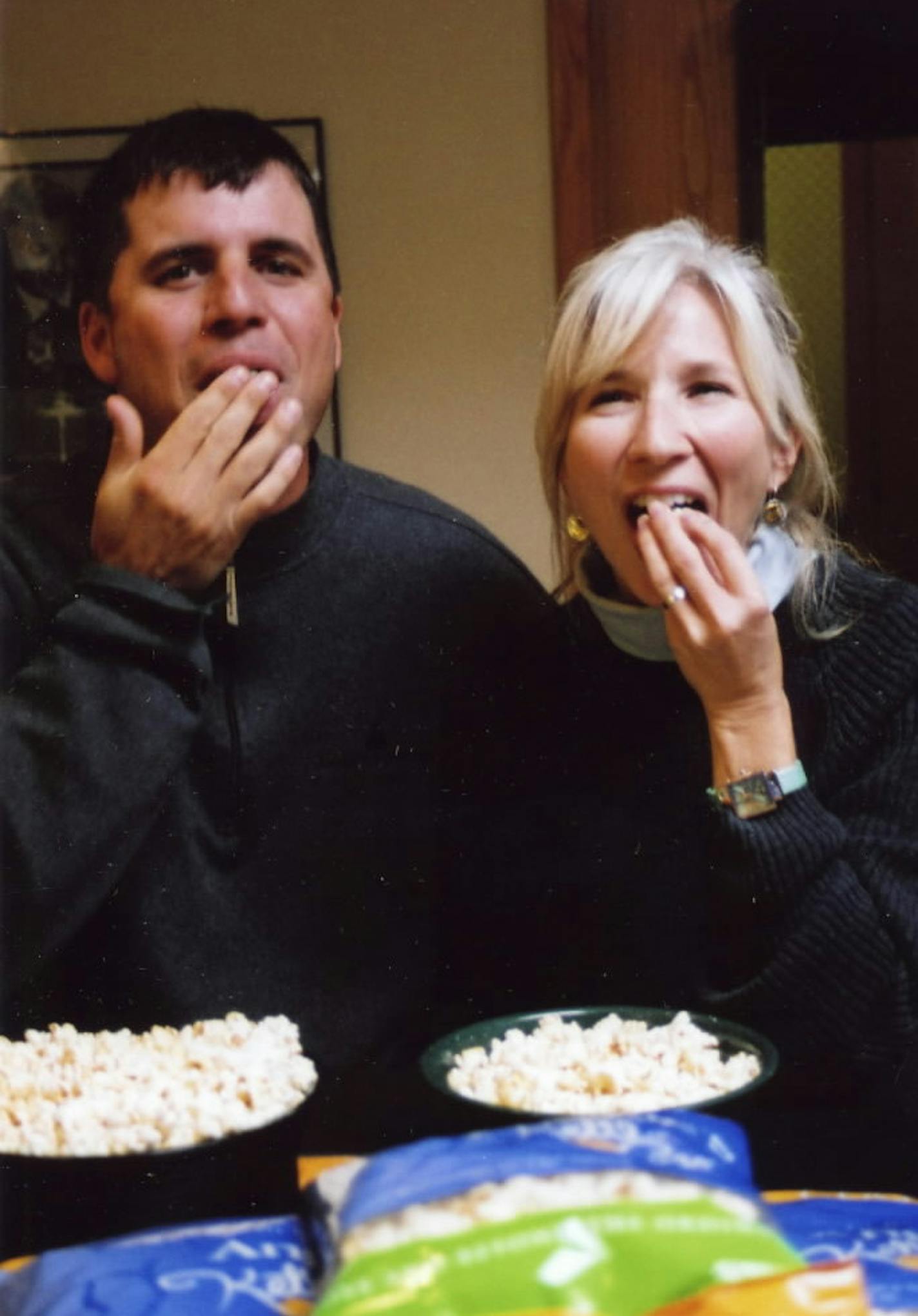 Founders Dan and Angie Bastian ate some of their own kettlecorn cooking in 2007.