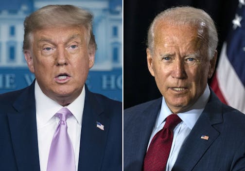 President Donald Trump and former Vice President Joe Biden.