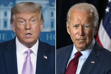 President Donald Trump and former Vice President Joe Biden.