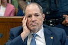 FILE - Harvey Weinstein appears at Manhattan criminal court for a preliminary hearing on Wednesday, May 1, 2024, in New York. New York lawmakers may s