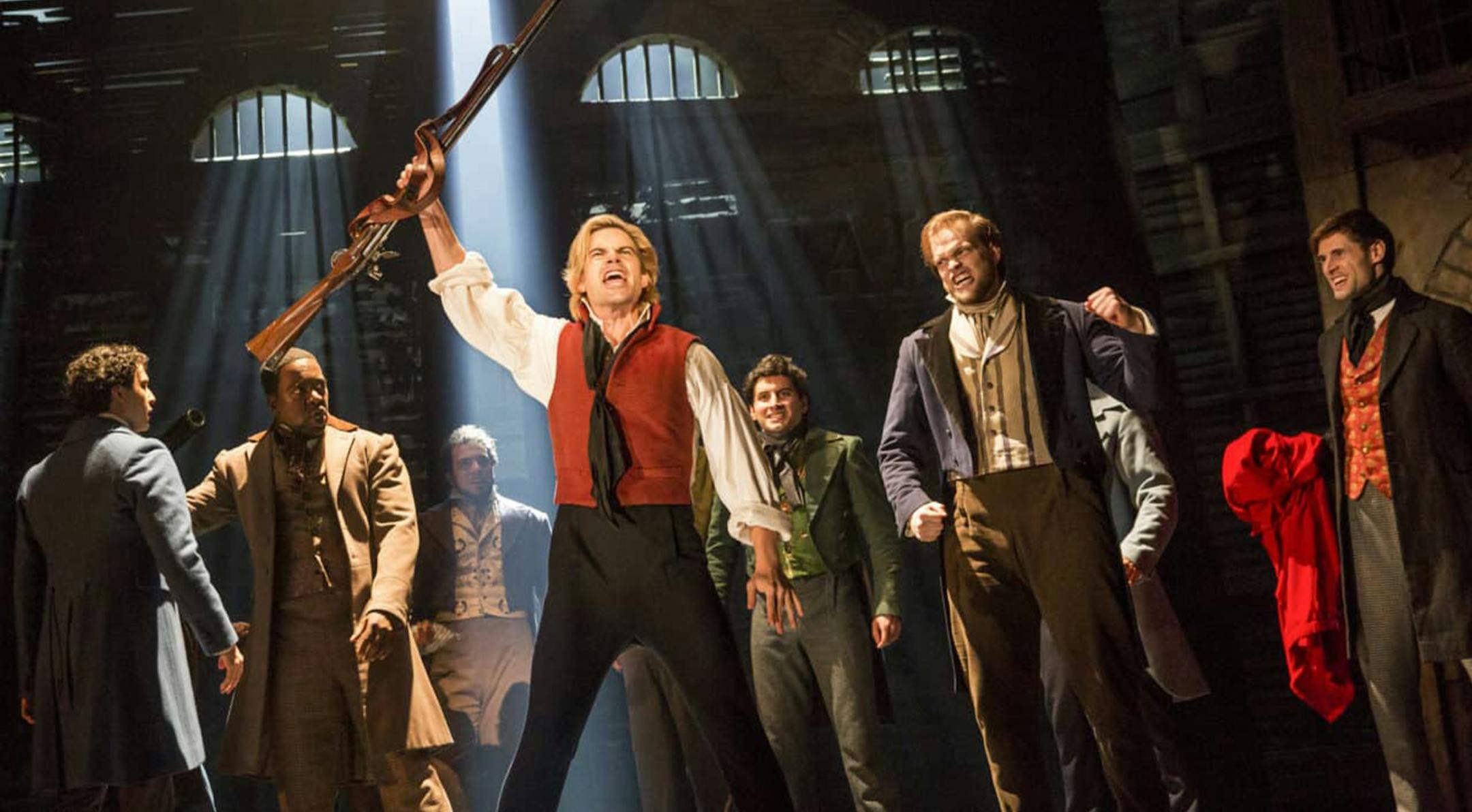 Matt Shingledecker as Enjolras in the national tour of "Les Miserables," playing at the Orpheum.