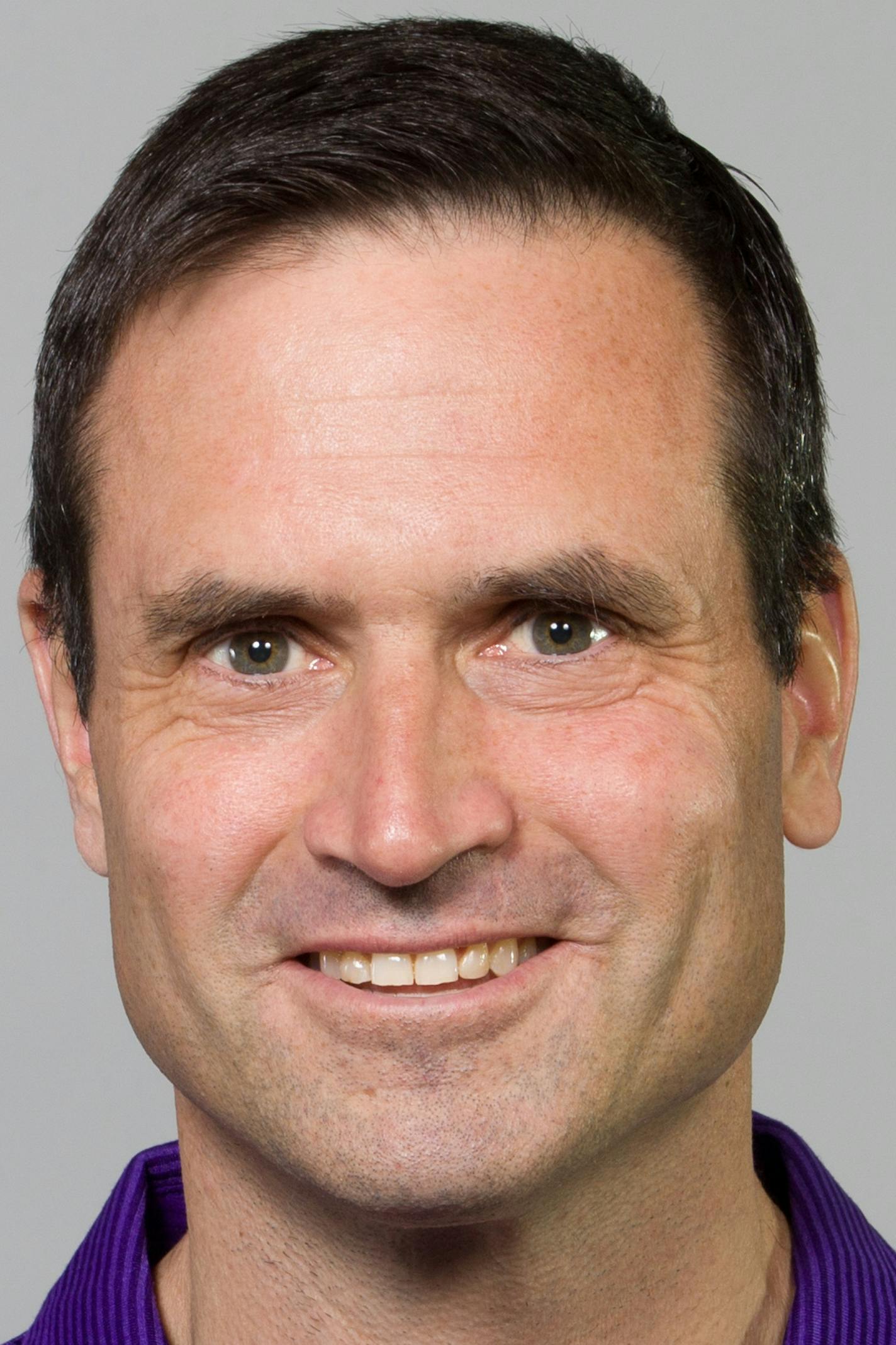 This is a photo of Mike Priefer of the Minnesota Vikings NFL football team. This image reflects the Minnesota Vikings active roster as of Monday, July 6, 2015. (AP Photo) ORG XMIT: NFLHS15
