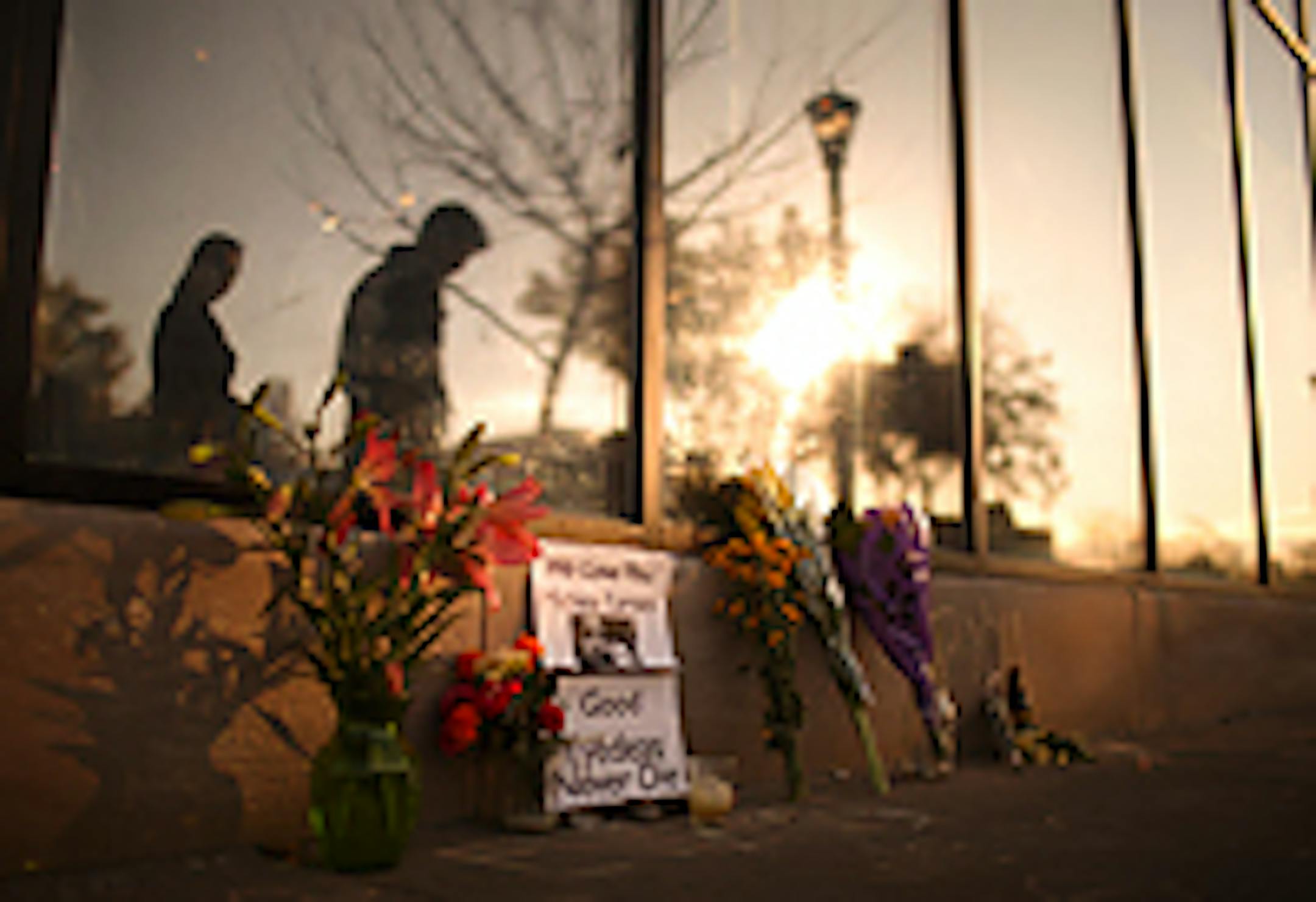 A makeshift Eyedea memorial