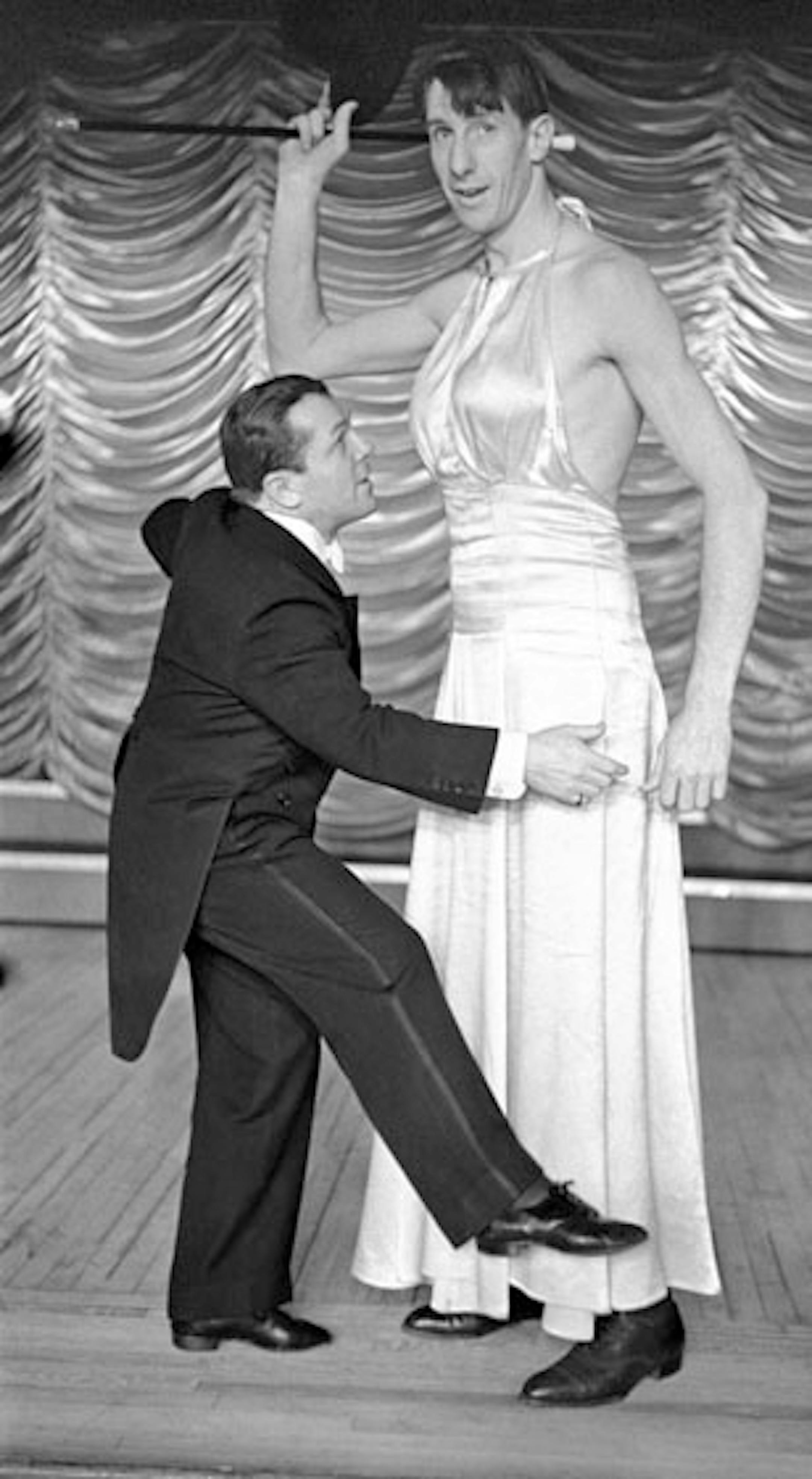 Barto & Mann rehearsal at the Paradise Cabaret Restaurant, 49th Street and Broadway, New York -1936.