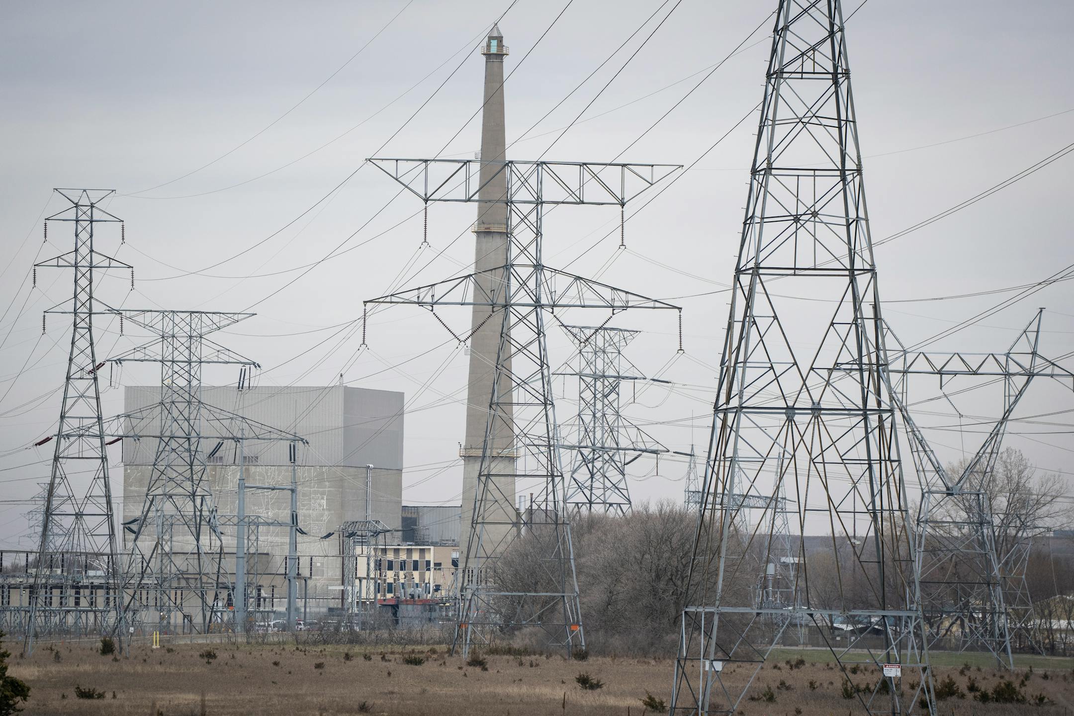 Xcel Energy Monticello Nuclear Generating Plant is seen from the trail in Montissippi Regional Park during a refueling outage on Thursday, April 27, 2023 in Monticello, Minn.