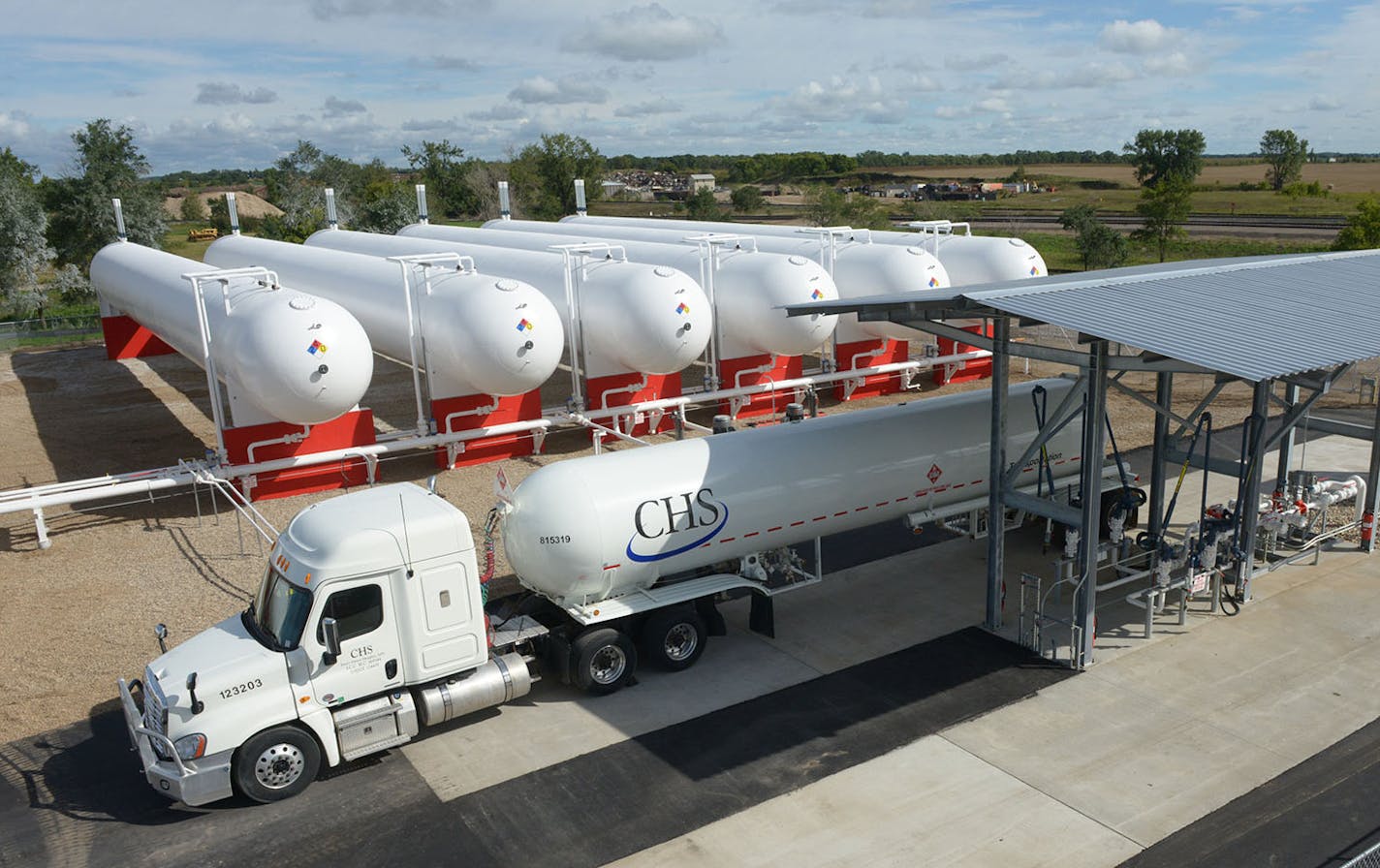 Propane rail terminal in Glenwood