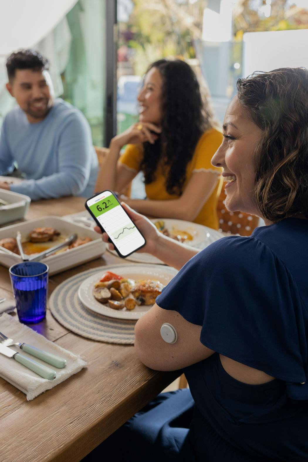 Abbott’s FreeStyle Libre 2 CGM system includes a mobile app for monitoring one’s blood sugar using a sensor attached to the skin. 