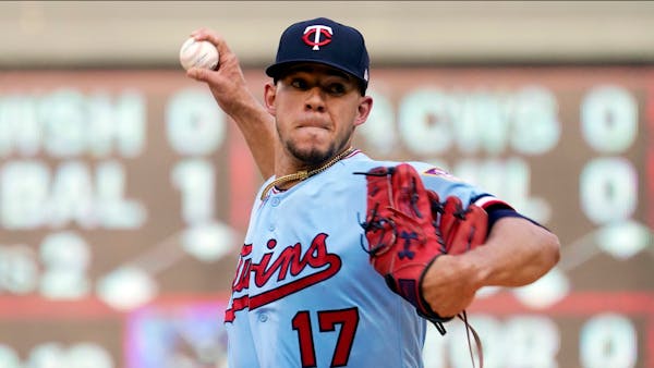 Minnesota Twins’ pitcher Jose Berrios in what might have been his last start for the Twins at Target Field last week.