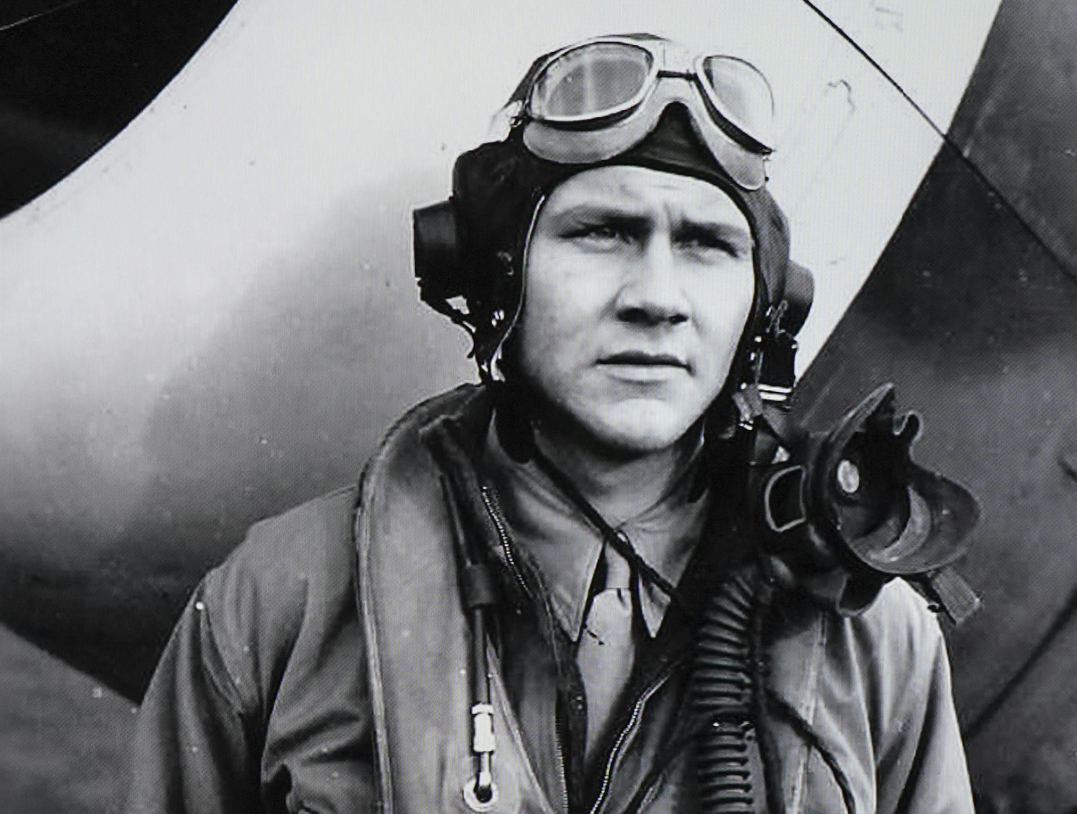 Lt. Boyd Sorenson during his Army Air Corps service as a P-47 fighter pilot.