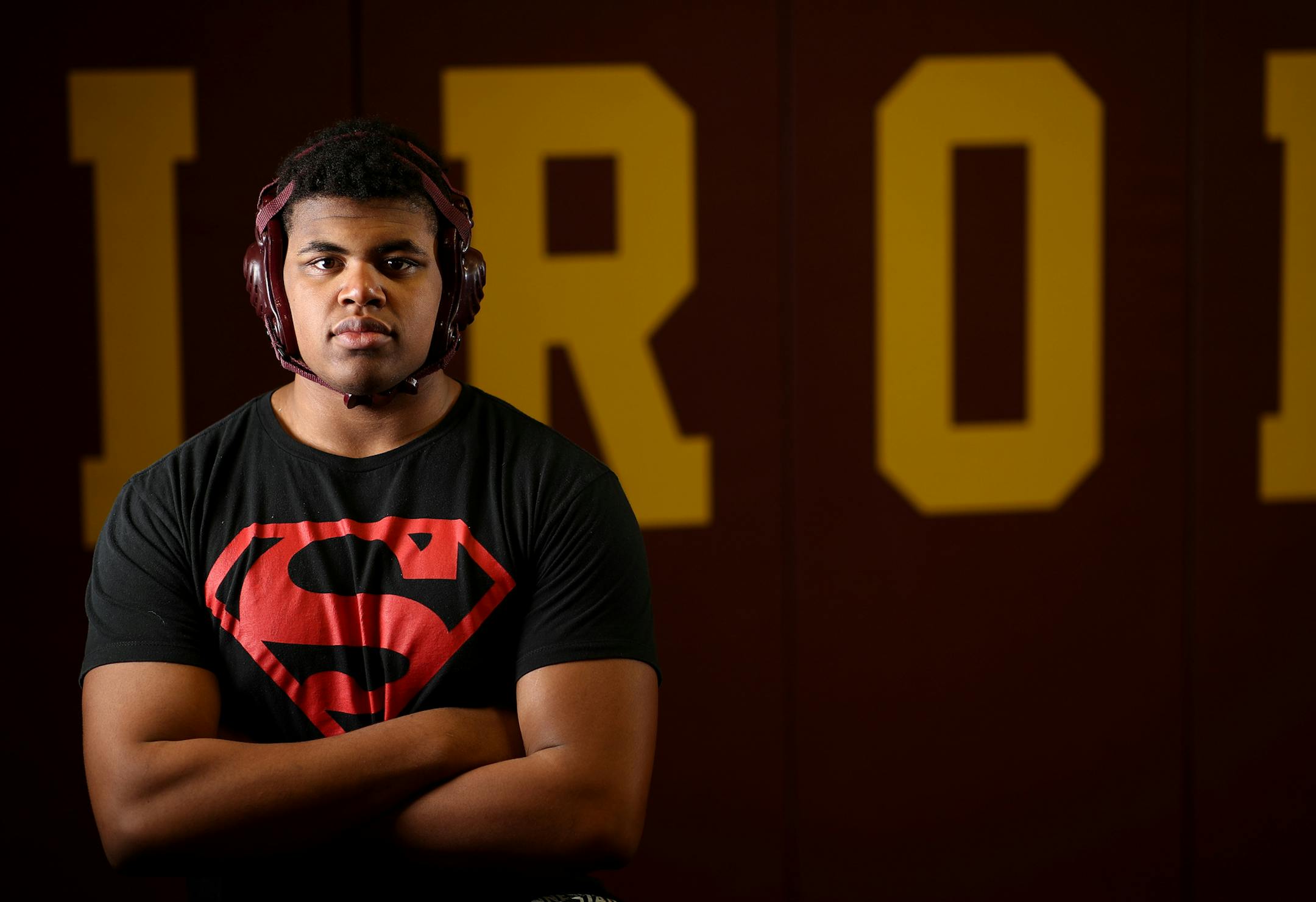 Portrait of wrestler Ty Cobb of Irondale High School Monday January 29, 2017 in New Brighton, MN.] JERRY HOLT &#xef; jerry.holt@startribune.com