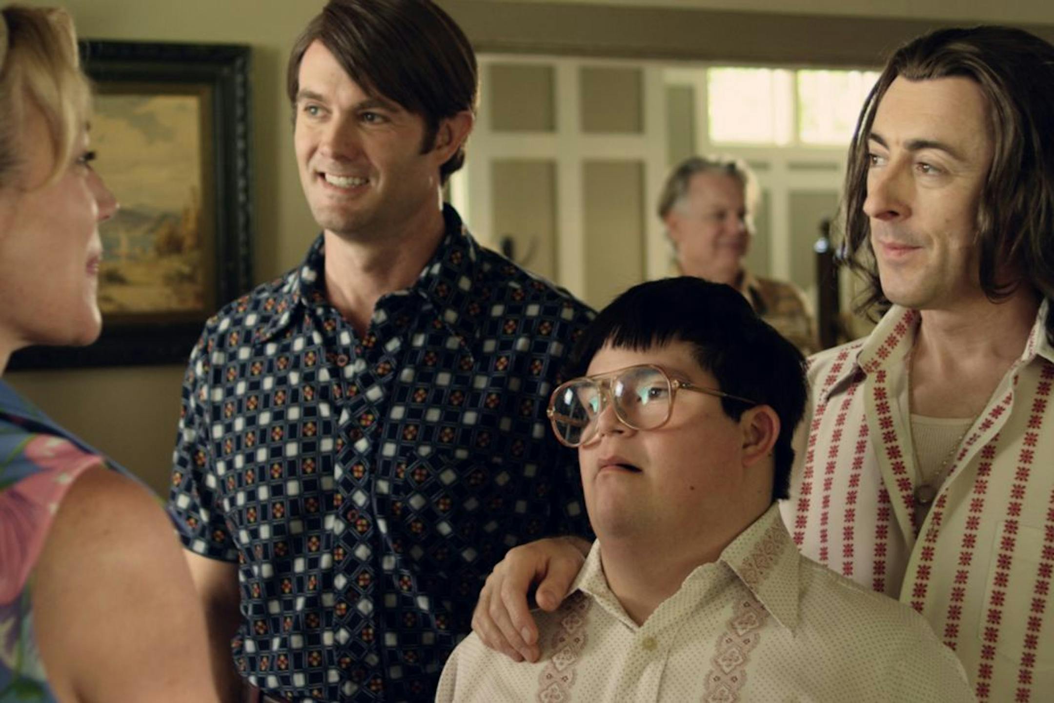 Garret Dillahunt, left, Isaac Leyva, center, and Alan Cumming in "Any Day Now."