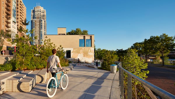 Minneapolis' newest park is like a front porch on the Mississippi River