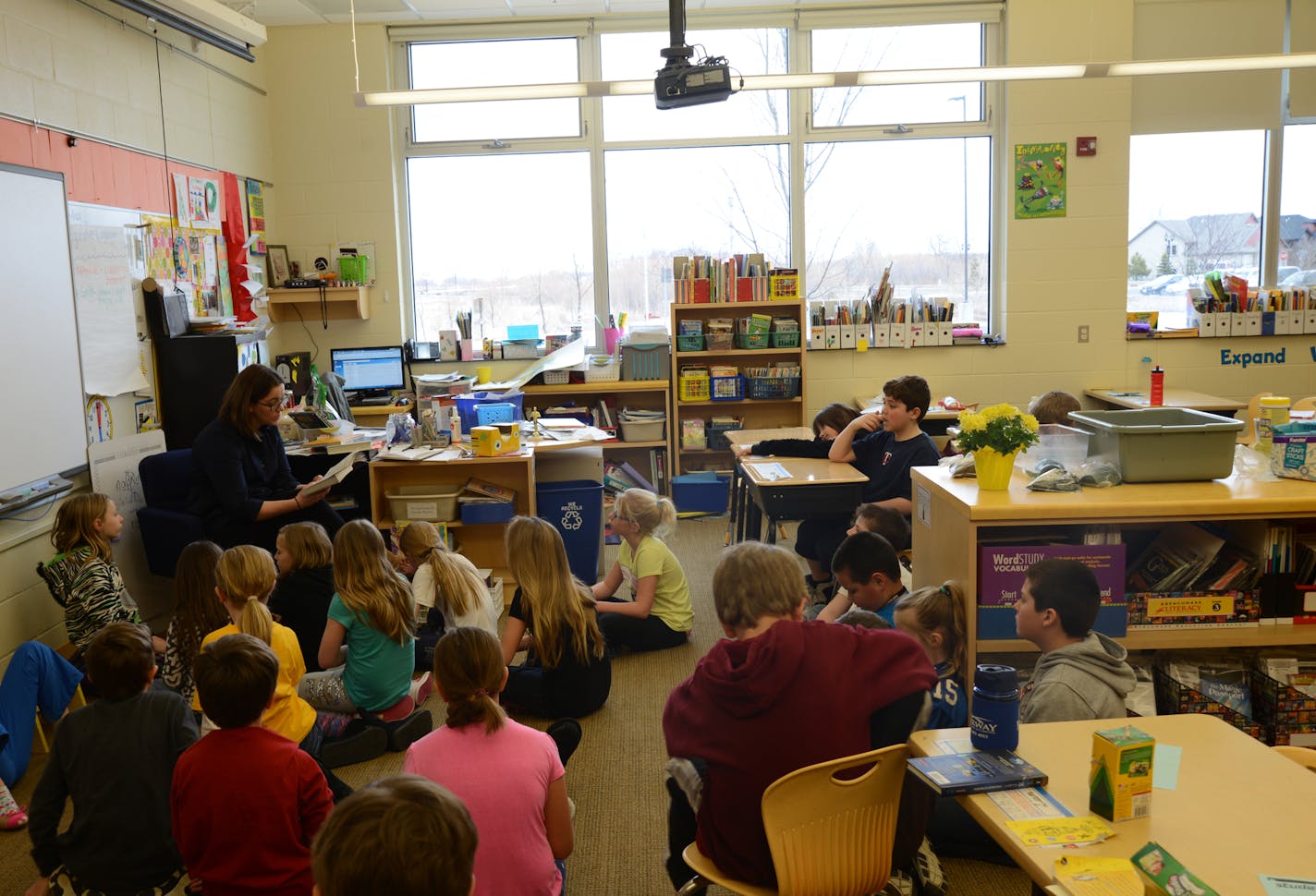 Oneka Elementary School in Hugo, designed by LHB Corp. of Duluth, uses some of the same energy-saving features incorporated into Duluth&#x2019;s new schools. For example, when students leave a room, the lights go out.