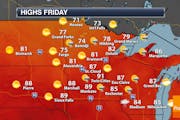 Hot Friday With A Late Day Isolated Strong Storm? - Pleasant Labor Day Weekend