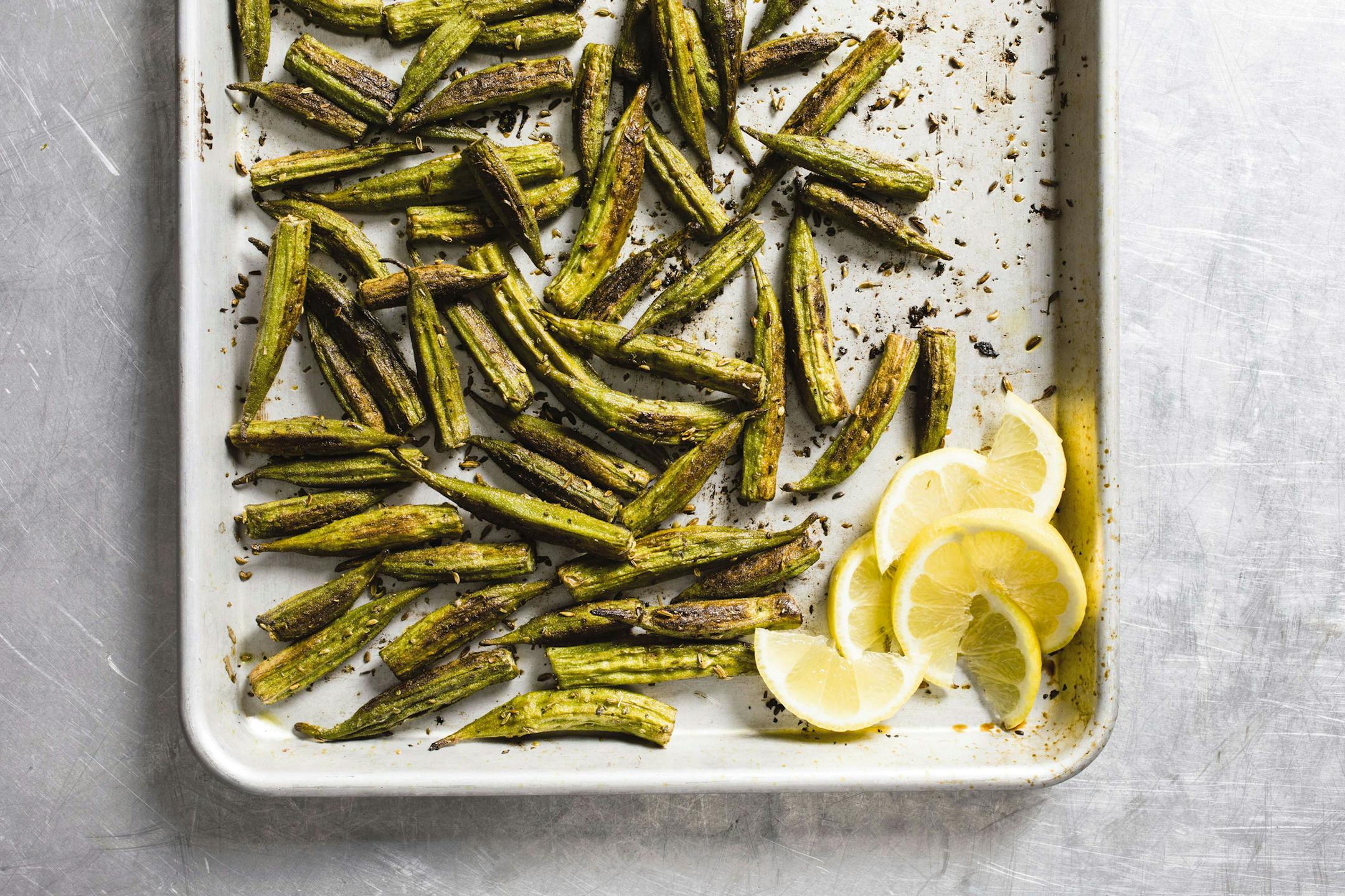 Roasted Okra with Fennel and Oregano ORG XMIT: 1008329