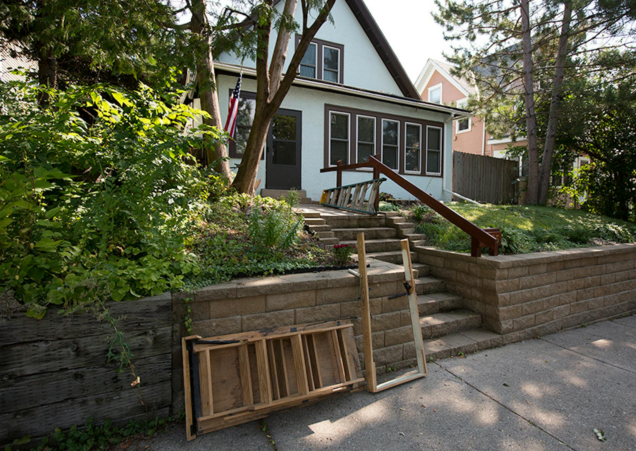 Minneapolis homeowner Kim Bokovoy asked This Old House how to fix her attic staircase in her home. Tom Silva and the crew from TOH came to her Minneapolis home to show Bokovoy how to replace a pull-down attic staircase. Shown here after being removed from her home.