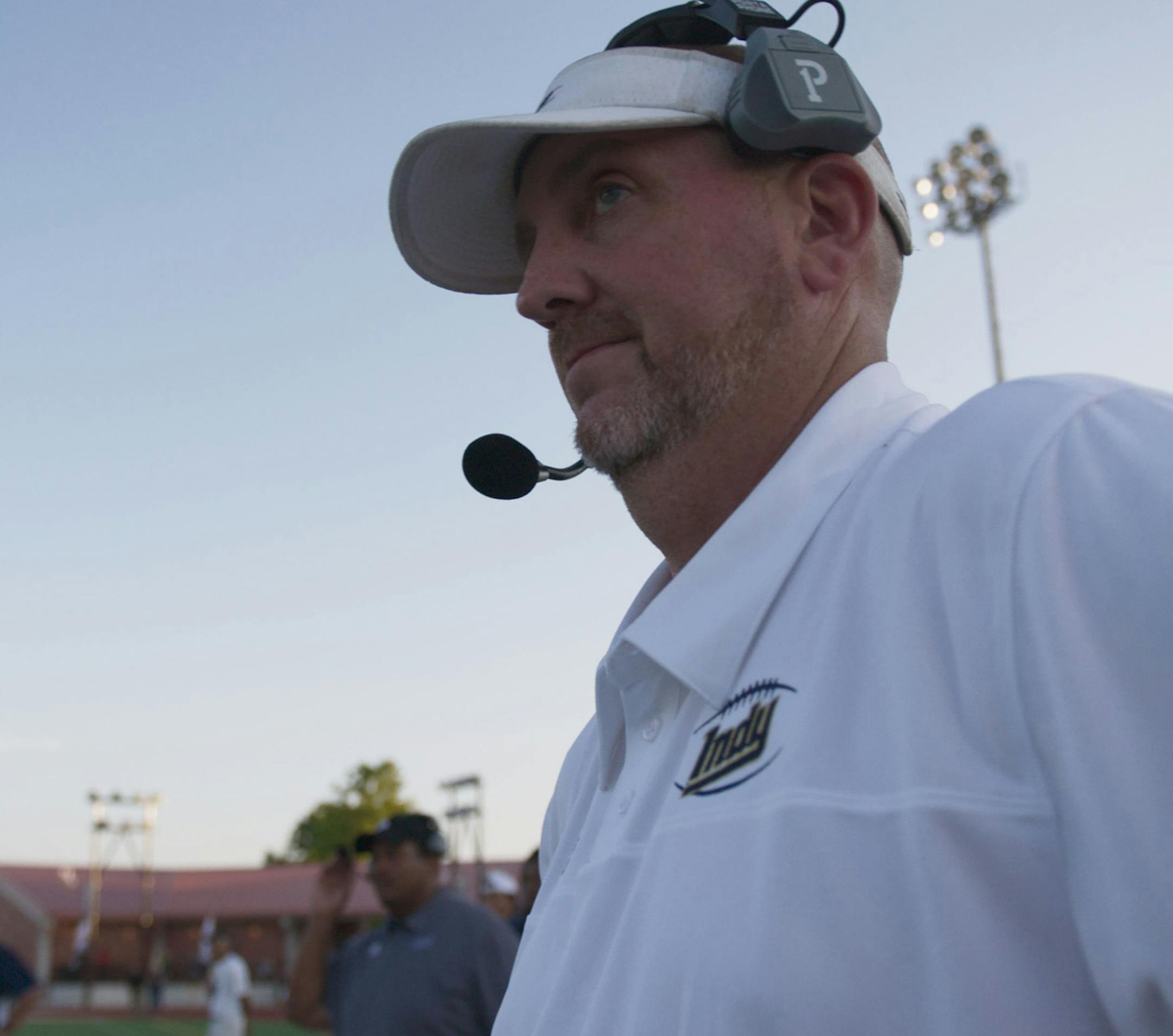 Coach Jason Brown in the Netflix show "Last Chance U." Credit: Netflix