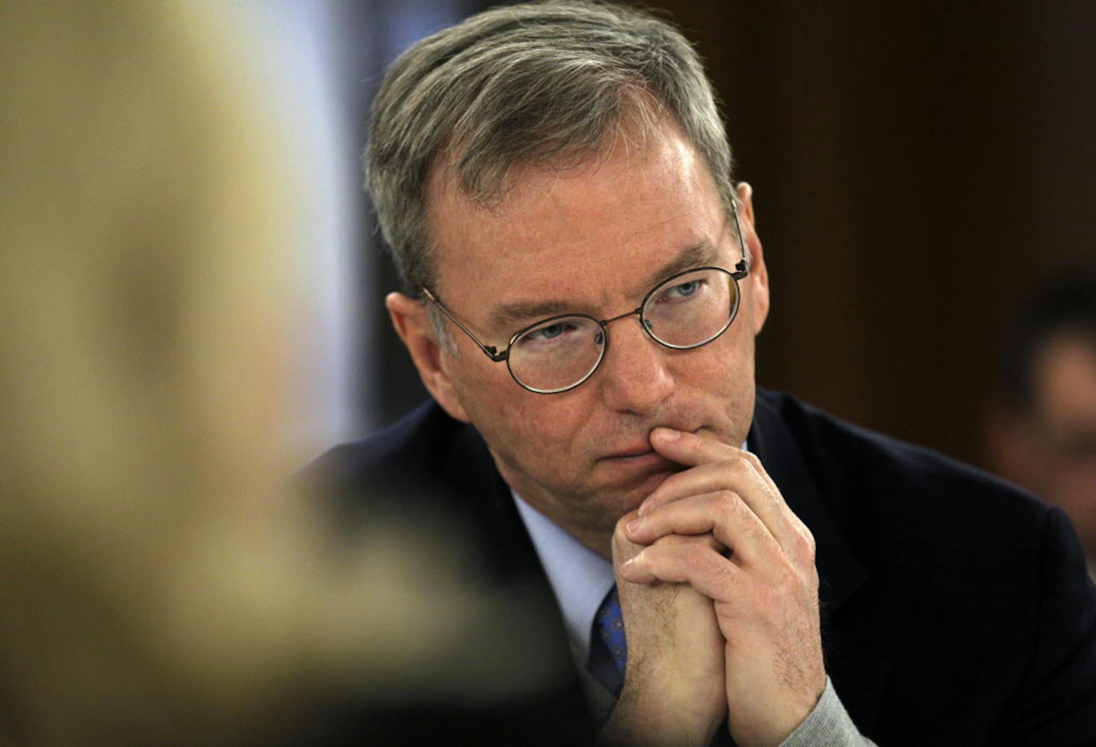 Google Chairman Erik Schmidt was in Minneapolis Tuesday to speak at the U of M's Humphrey School of Public Affairs and participate in a roundtable discussion with local business owners.