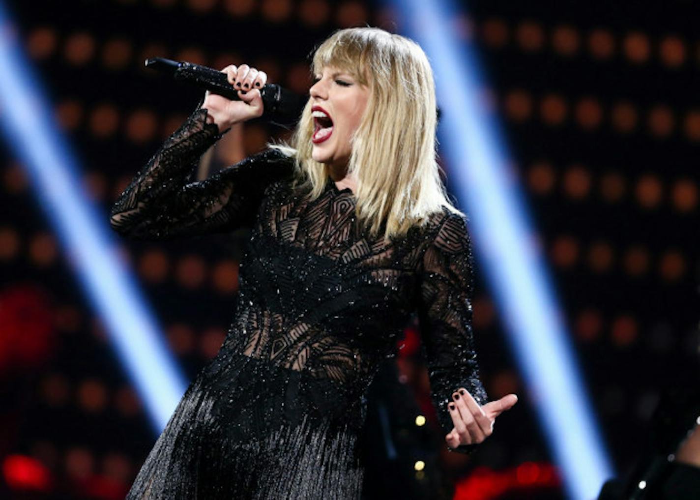 Taylor Swift performed for Super Bowl goers in Houston in February. / Invision & Associated Press photo