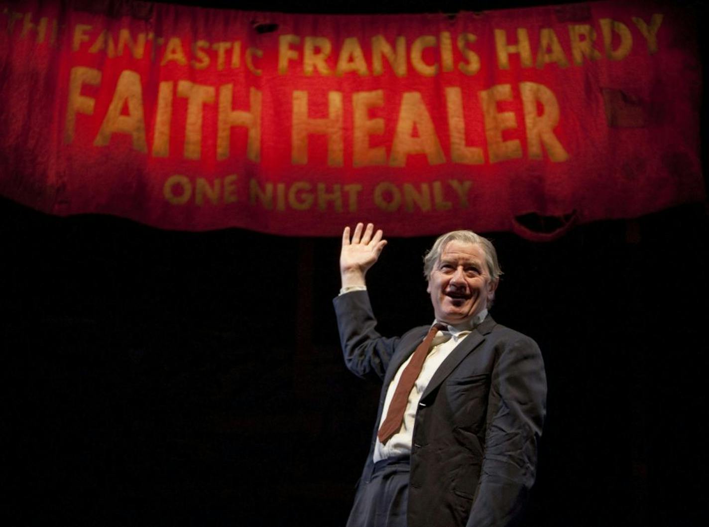 Joe Dowling directed himself as Frank Hardy in Brian Friel's "Faith Healer" in 2009.