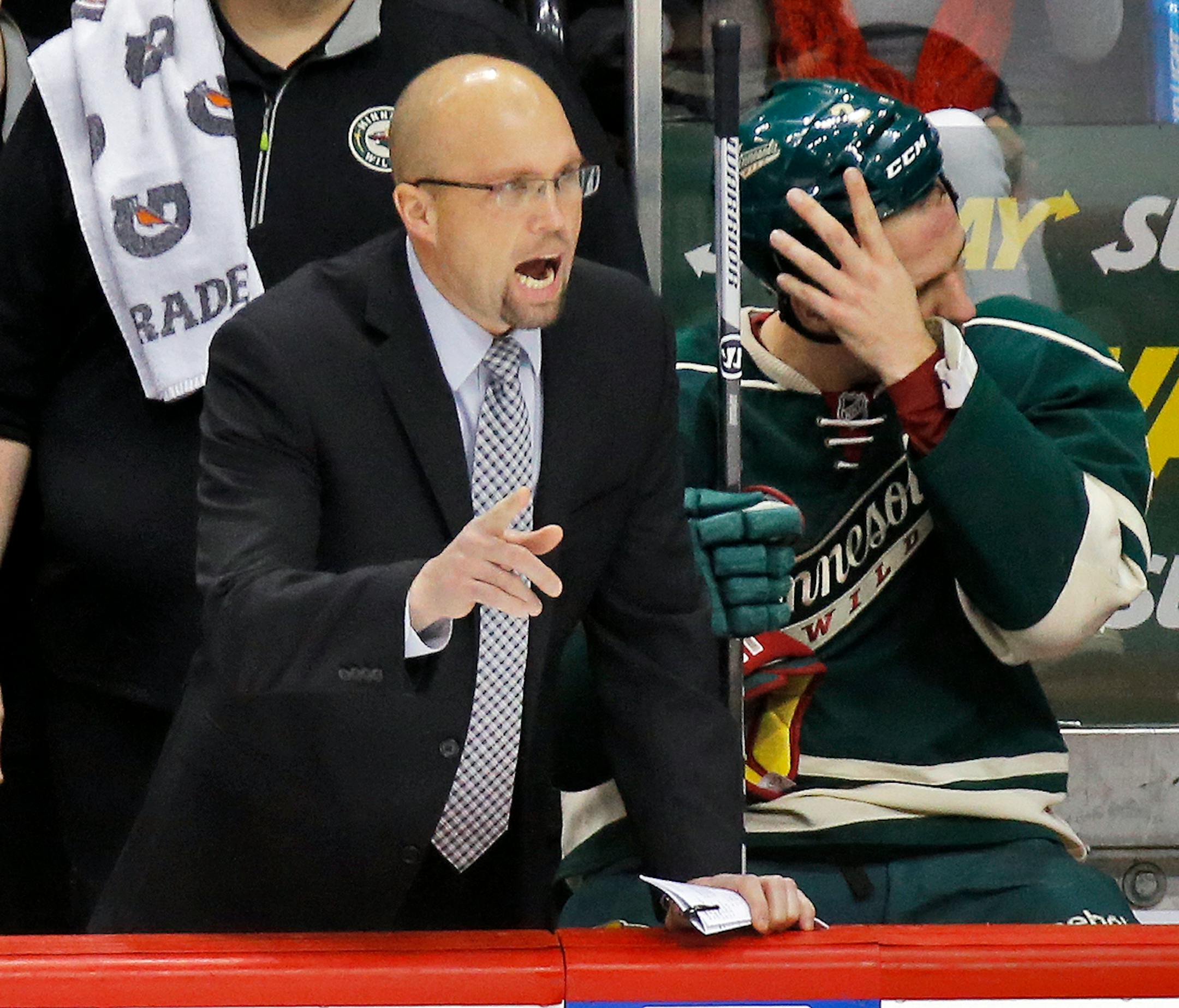 Wild head coach Mike Yeo, seen here in January, agreed to a multiyear contract extension with the team on Saturday.