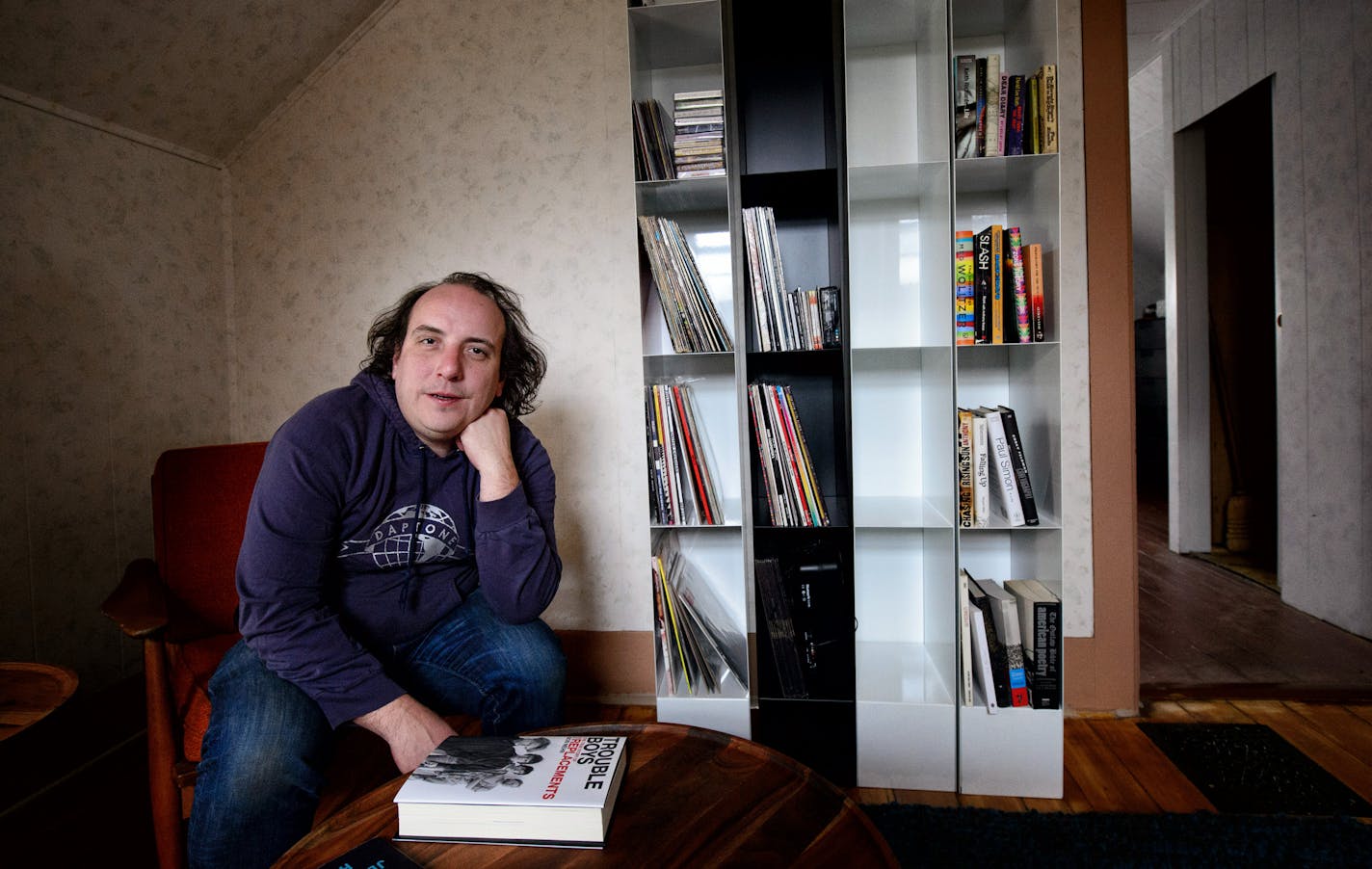 Sean Tillmann in his favorite room of his new home, a few blocks from the Mississippi River in northeast Minneapolis. See more photos at startribune.com.