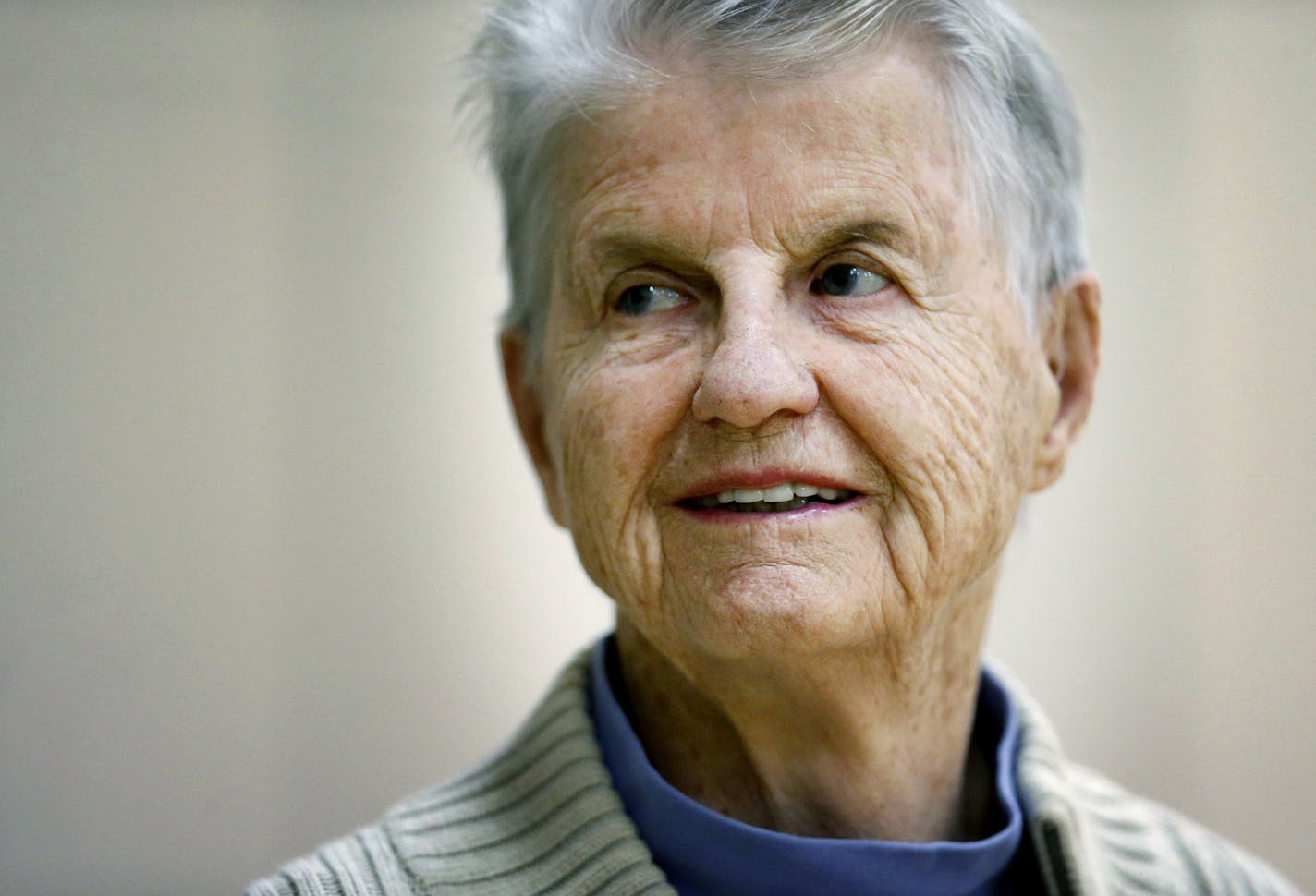 Bev Ebbecke watched the Orono basketball team practice. Ebbecke was the first girls' basketball coach in Orono history and still makes all the practices and games. ] CARLOS GONZALEZ &#xef; cgonzalez@startribune.com - December 7, 2015, Orono, MN, The Orono girls basketball team is ranked No. 1 in Class 3A. One of the key elements behind the scenes is the everyday presence of 83-year-old Bev Ebbecke. Ebbecke was the first girls basketball coach in Orono history and still makes all the practices an