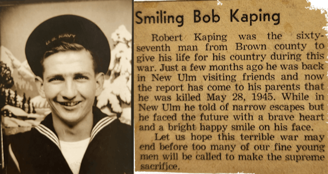 Robert Kaping served in both the European and Pacific theaters.