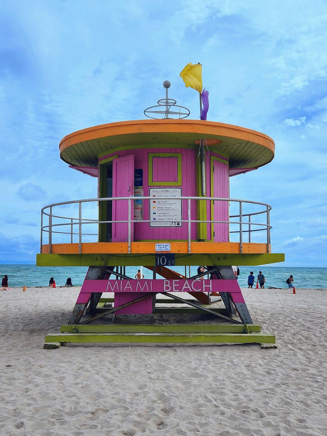 The 10th Street Lifeguard Tower in South Beach.
