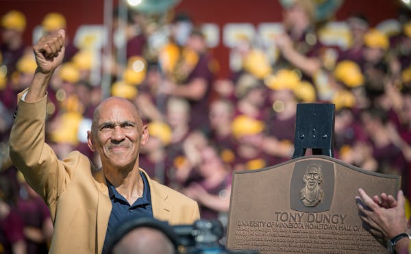 Former Minnesota Gopher Tony Dungy was honored during the game as Minnesota took on Miami (Ohio), Saturday, September 15, 2018 in Minneapolis, MN. ] E