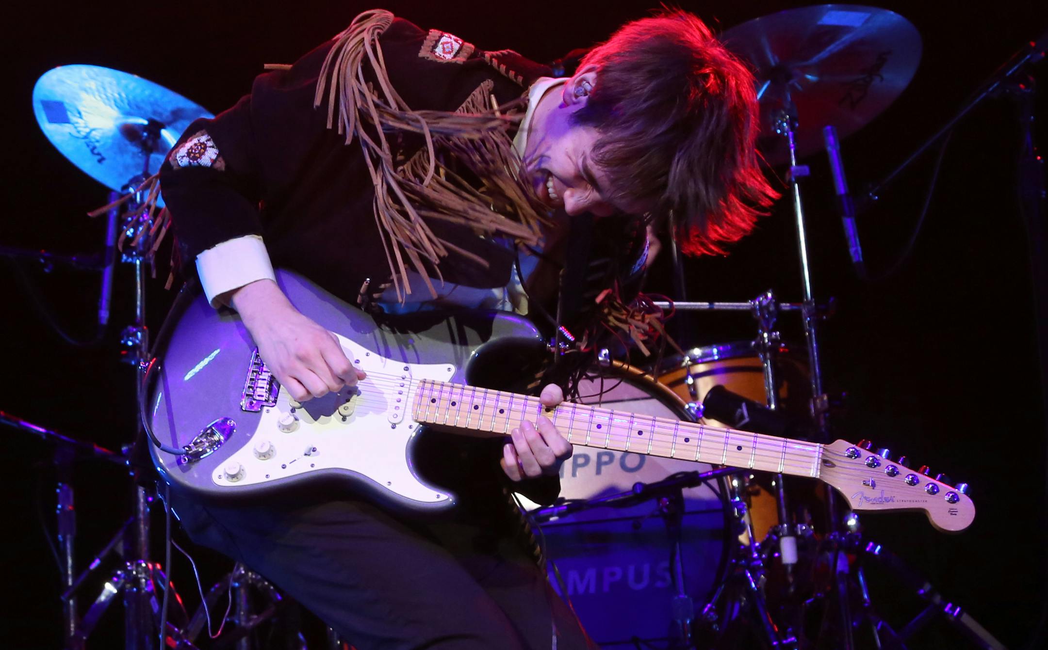 Lead singer Jake Luppen performed with the rest of Hippo Campus at First Ave.