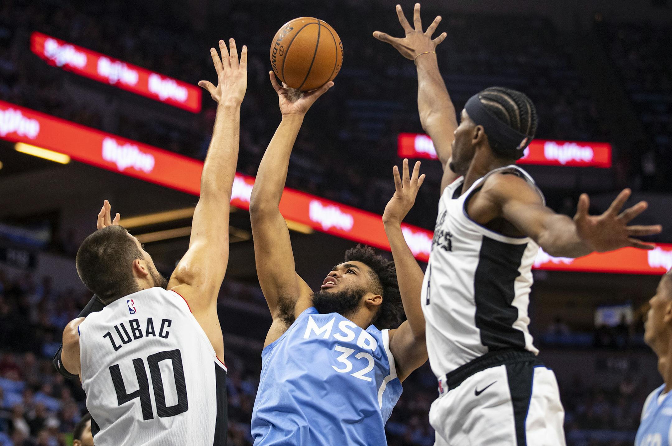 Minnesota Timberwolves center Karl-Anthony Towns